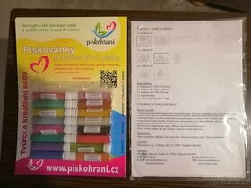 Sada na pískování (barevný písek, šablony)