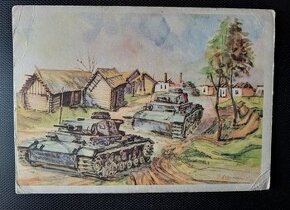 Wehrmacht - panzer, tank, pohled - 1