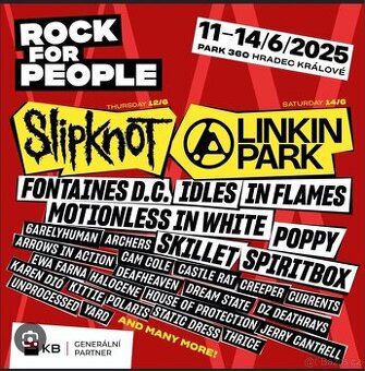 4-denní vstupenka na Rock for People 2025