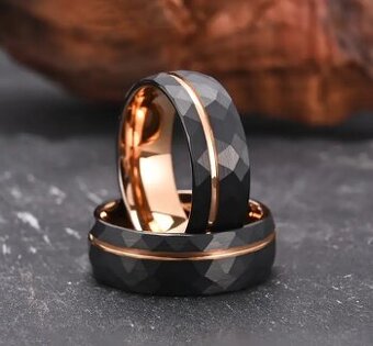 Tungstenový Párový Prsten (pro "tlustější" prsty)