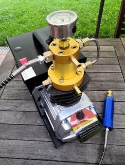 Kompresor 300 bar, 230V, potápění, airsoft