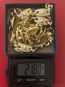 RezervaceZlato / zlatý Versace řetěz 14k