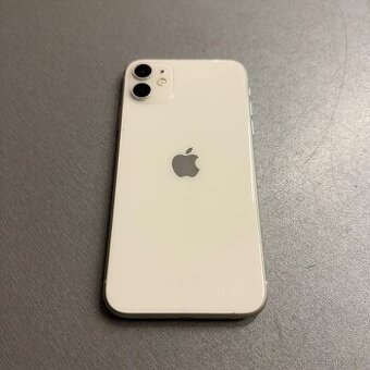 iPhone 11 64GB bílý, 100% baterie, bez škrábance