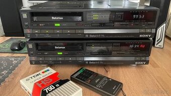2x videorekordér SONY SL-HF100 Betamax Hi-Fi Stereo