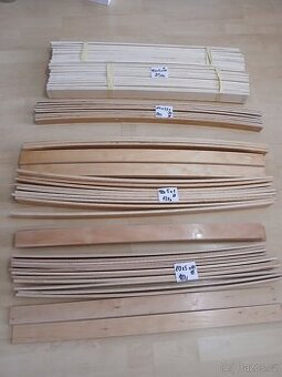 Dřevěné listy ,lamely kus 25kč