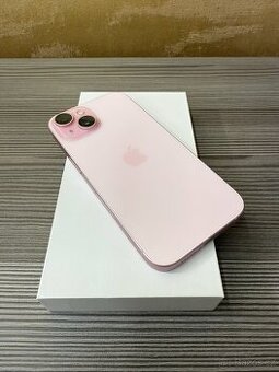 Apple iPhone 15 128GB růžová, baterie 100%