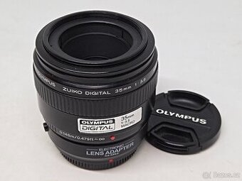 Olympus 35/3,5 MACRO pro systém 4/3 + adaptér m4/3