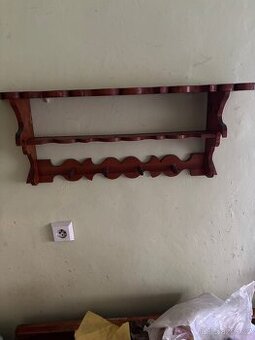 Retro dřevěná polička