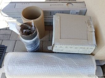 Zbytky dlažby a komínové vložky