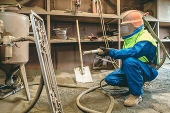 Mobilní pískování a tryskání