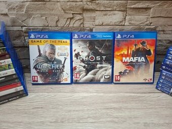 PS4 -  Zaklínač 3 GOTY- Mafia - Ghost of Tsushima