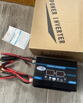 Nový měnič napětí DC/AC 12V / 230V-220V, 4000 W