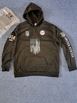 Nová černá mikina USA XXL