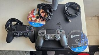 Sony Playstation 4 slim 500GB + 2xjoypad a hry