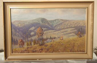 obraz BENECKO v Krkonoších 110 x 75 cm (signován)