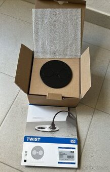 Vestavná otočná zásuvka Bachmann TWIST černá - 1