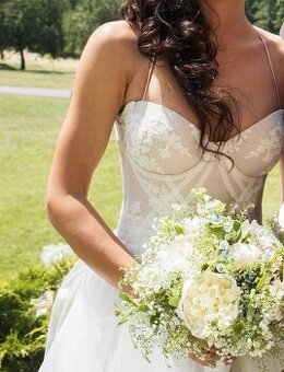 Luxusní svatební šaty Ange Etoile – top stav, vel. XS/S