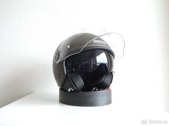 Helma na skútr, motocykl, G20, Gari, hnědá v.L
