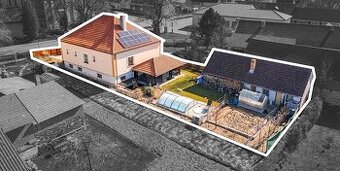 Prodej rodinného domu 3+1 s fotovoltaikou, bazénem a garáží