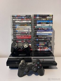 Playstation 3 + 2 Ovladače + Hry