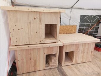 Zateplená psí bouda, bouda pro psa, masiv borovice skladem