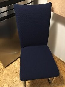 Potahy na židle tmavomodre- 4ks