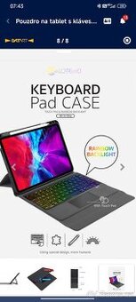 Pouzdro na tablet s klávesnicí Apple iPad Pro 12,9 
5 (2)
