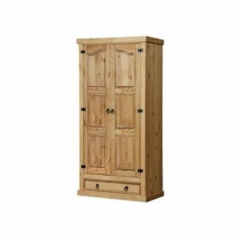 Dřevěná skříň 2dveřová CORONA vosk 162820