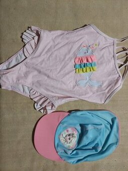 Dívčí plavky a koupací čepice