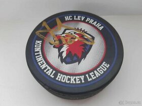 Hokejový puk HC Lev Praha KHL podepsaný