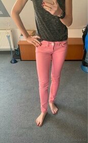 Růžové skinny džíny Tommy Hilfiger