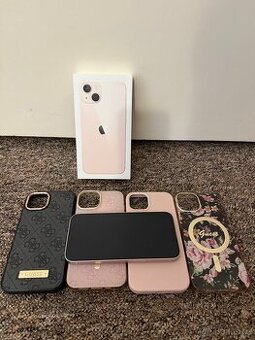 Apple iPhone 13 128gb Pink. TOP stav, obaly a sklo.
