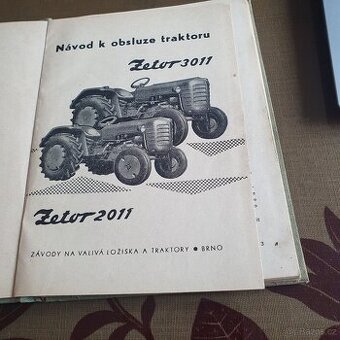 Prodám originál.publikaci "Návod k obsluze traktoru Zetor - 1