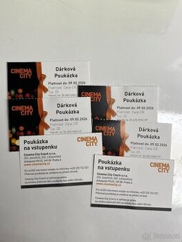 Lístky do kina Cinema City