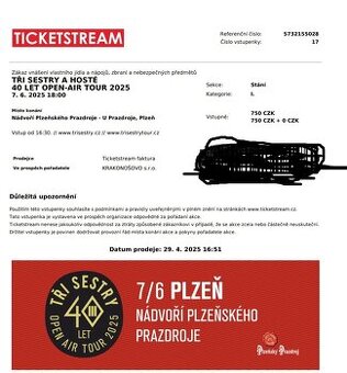 Tři sestry Plzeň 7.6.2025