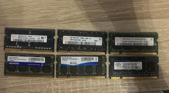 DDR3 a DDR2 paměti pro notebook