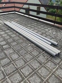 PVC roury - trubky 105/110 mm - nové, nepoužité - 18,7m
