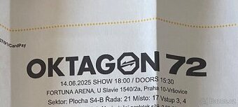 oktagon 72 2 vstupenky