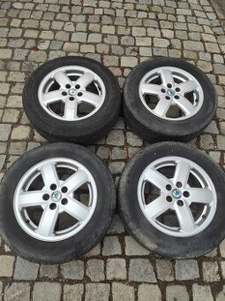 Prodám orig.alu 15 škoda Octavia 1 5x100 ET 38 pneu K.O