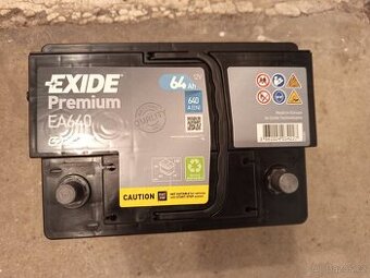 Autobaterie EXIDE Premium 12V 64Ah 640A EA640 - 1