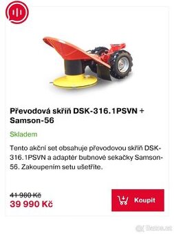 50% Prodám Převodová skříň DSK-316.1PSVN + Samson-56
