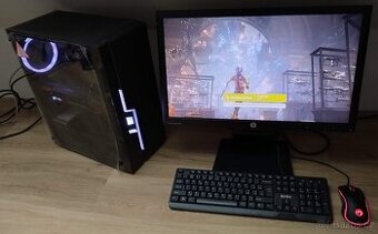 Herní PC s Ryzen 3600, GTX 1080 Ti a 23" 1080p monitorem