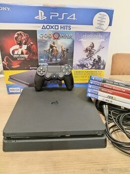 PlayStation 4 Slim 500GB + 5 her