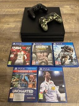 PlayStation 4 PRO 1TB + dva ovladače