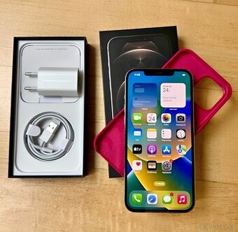 iPhone 12 Pro Max Zlatá BATERIE 100% TOP