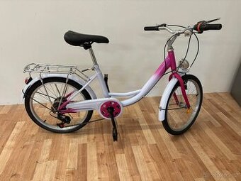 Dětské kolo 20” bílo-růžové