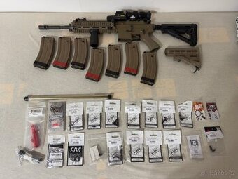 WE 4168 GBBR V2 - CELOKOV, PÍSKOVÁ, UPGRADE (HK 416)