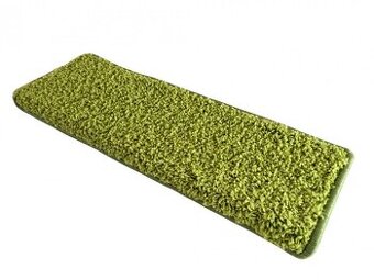 Schodový nášlap Color Shaggy zelený - 11ks