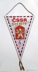 Vlajka s podpismi – ČSSR – OH 1976 Montreal