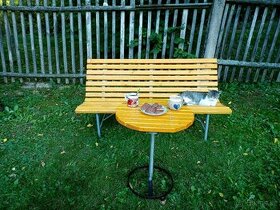zahradní lavička+stoleček
